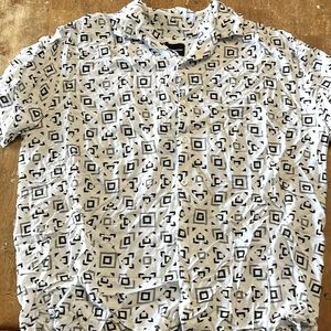 Original Use Geometric Pattern Button-up Shirt